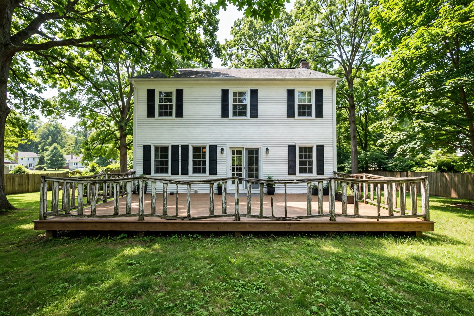 Before photo,  Aluminum Railing Installation in Fairwood, by Bowie Deck Company