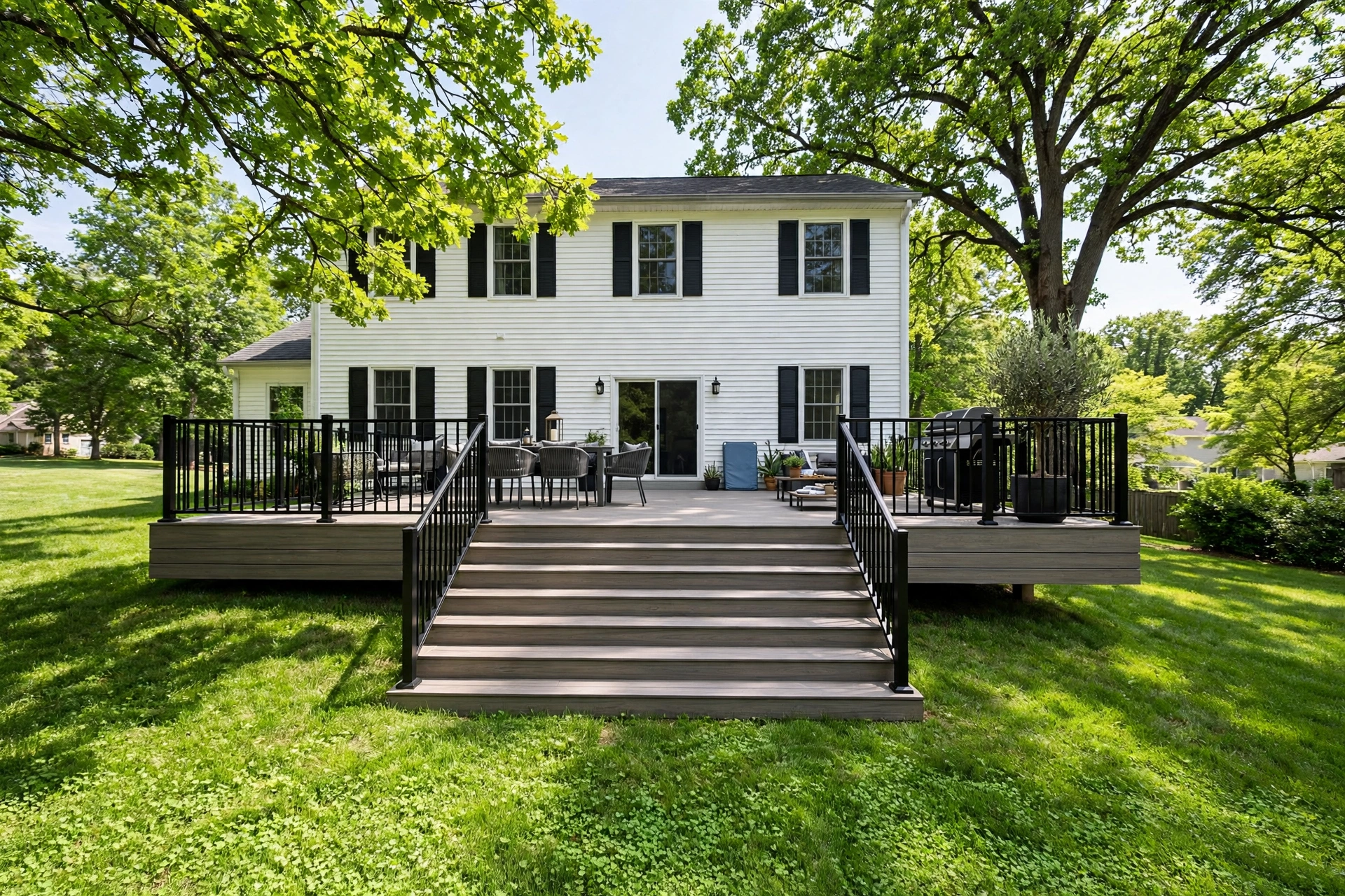 Composite Deck Installation —  Composite Deck Installation in White Marsh by Bowie Deck Company