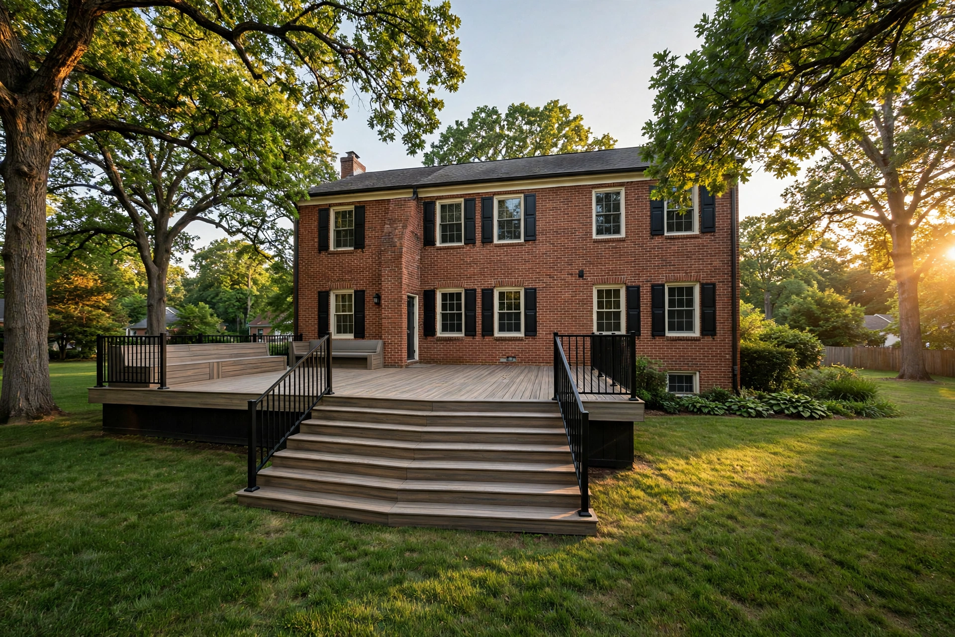  Composite Deck Installation in Belair by Bowie Deck Company