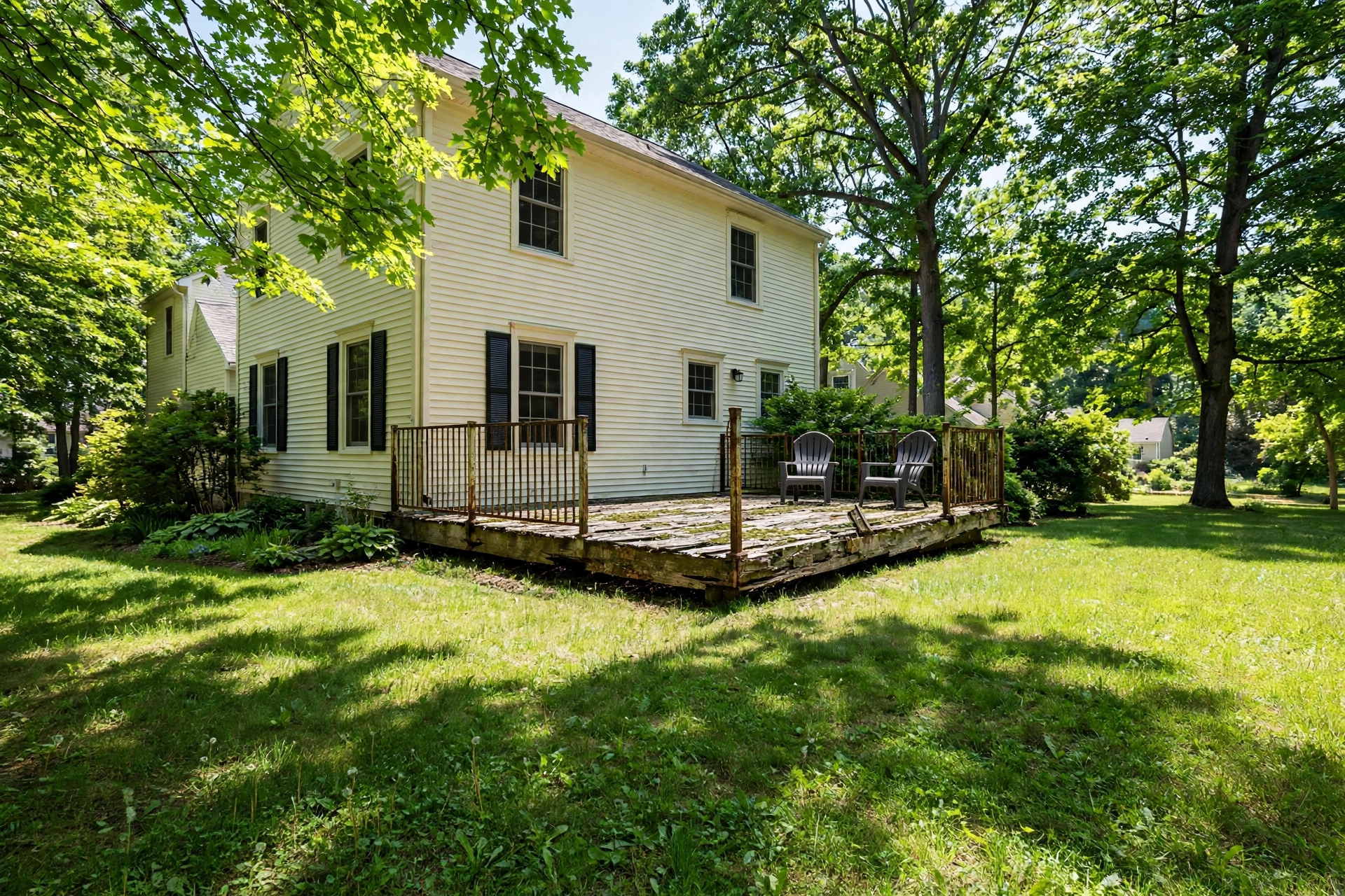 Before photo,  Deck Resurfacing in South Bowie, by Bowie Deck Company