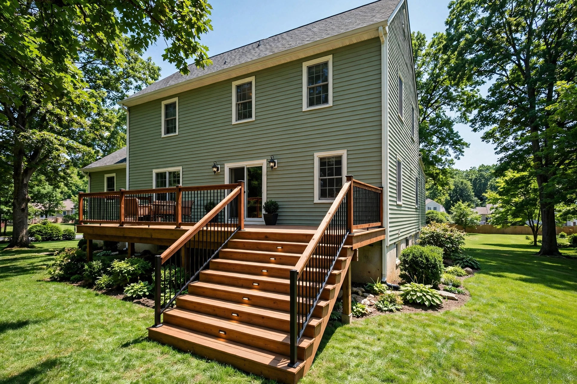 Deck Stairs and Railings —  Deck Stairs and Railings in Woodmore by Bowie Deck Company