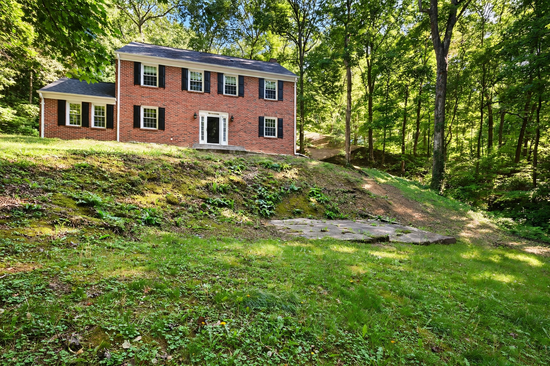 Before photo,  Multi Level Deck Installation in Kenhill, by Bowie Deck Company