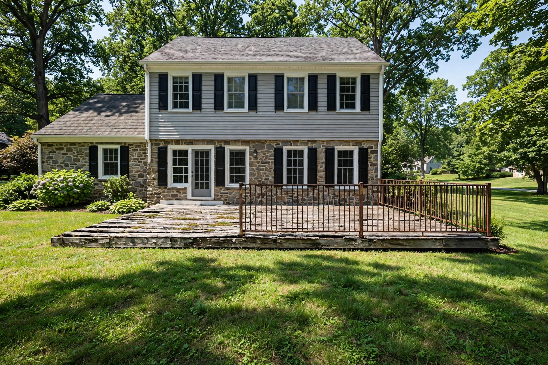 Before photo,  Pergola and Deck Combinations in Mitchellville, by Bowie Deck Company